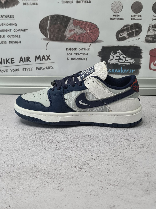 کفش کتانی مردانه نایک مدل air jordan1 dior supreme
