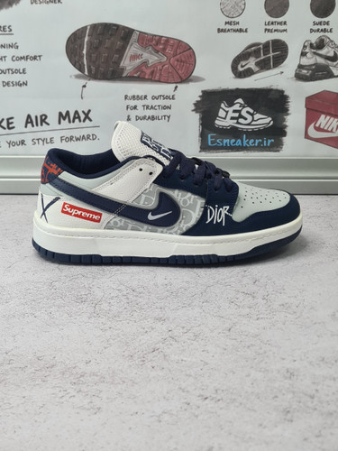 کفش کتانی مردانه نایک مدل air jordan1 dior supreme