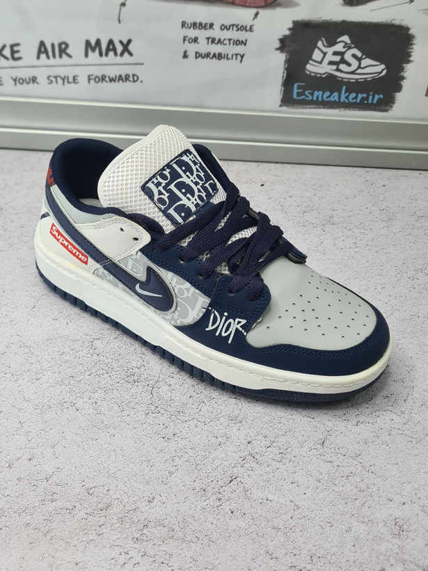 کفش کتانی مردانه نایک مدل air jordan1 dior supreme