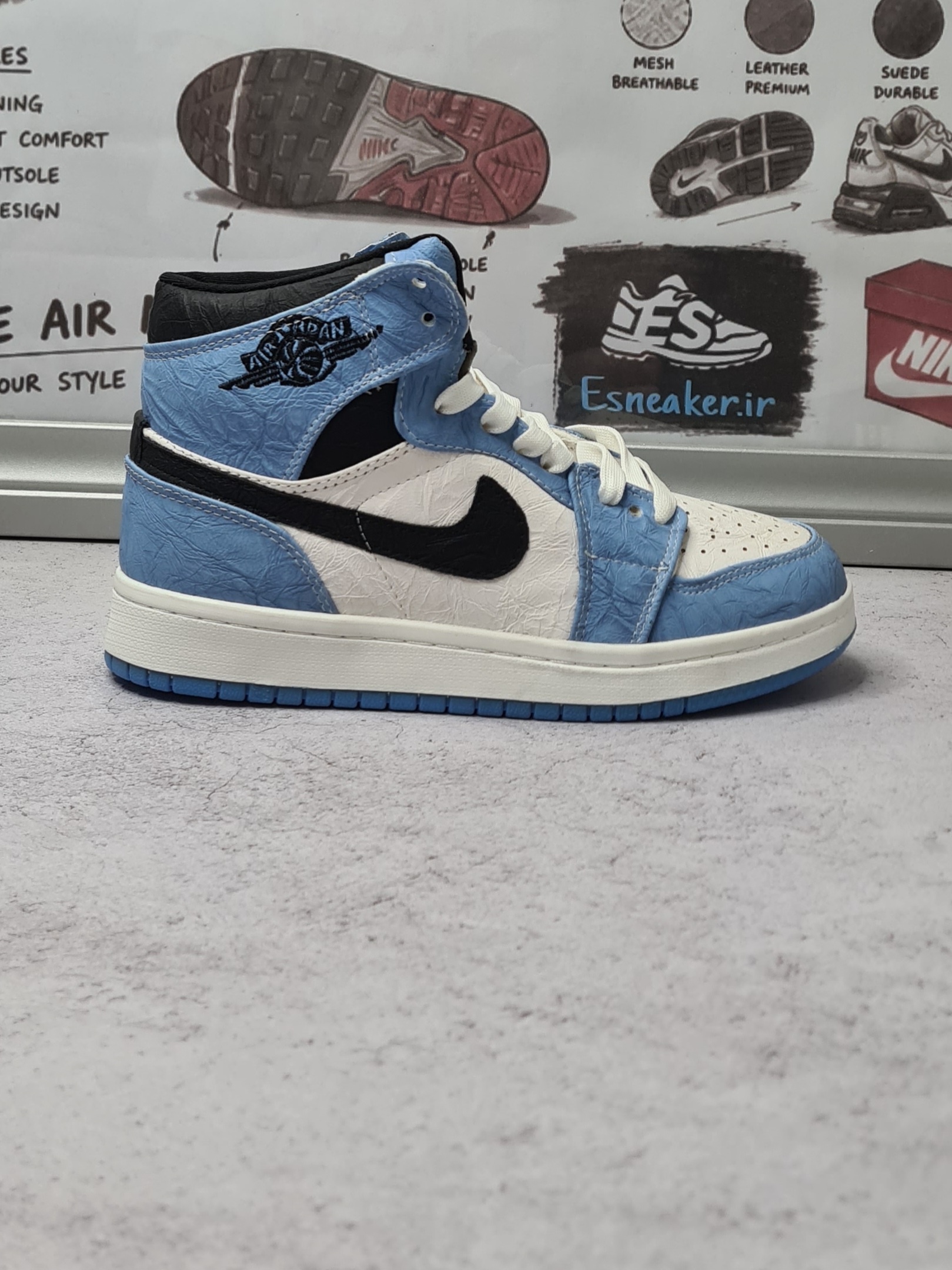کفش کتانی زنانه نایک مدل air jordan1 high