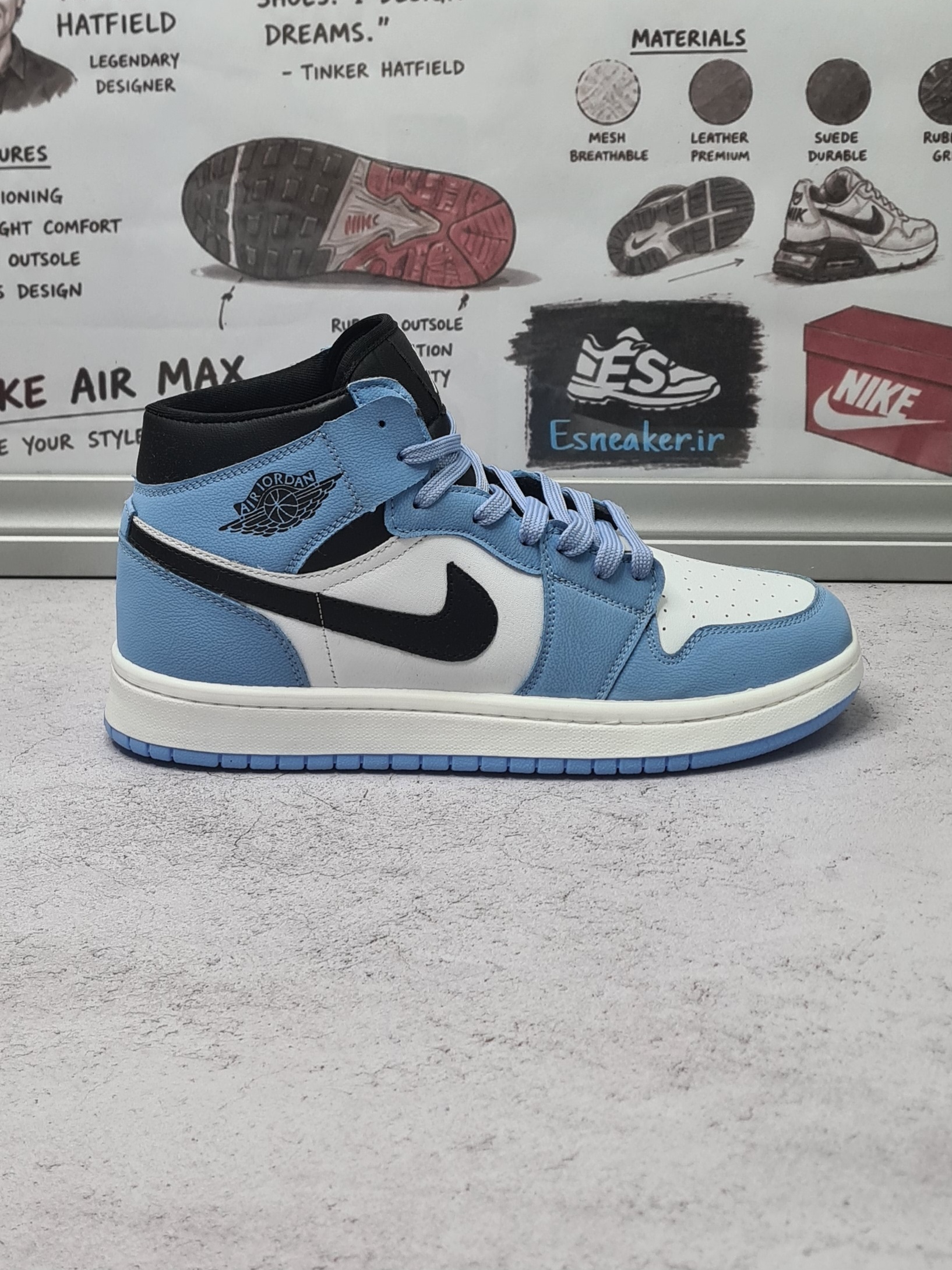 کفش کتانی مردانه نایک مدل air jordan1 high