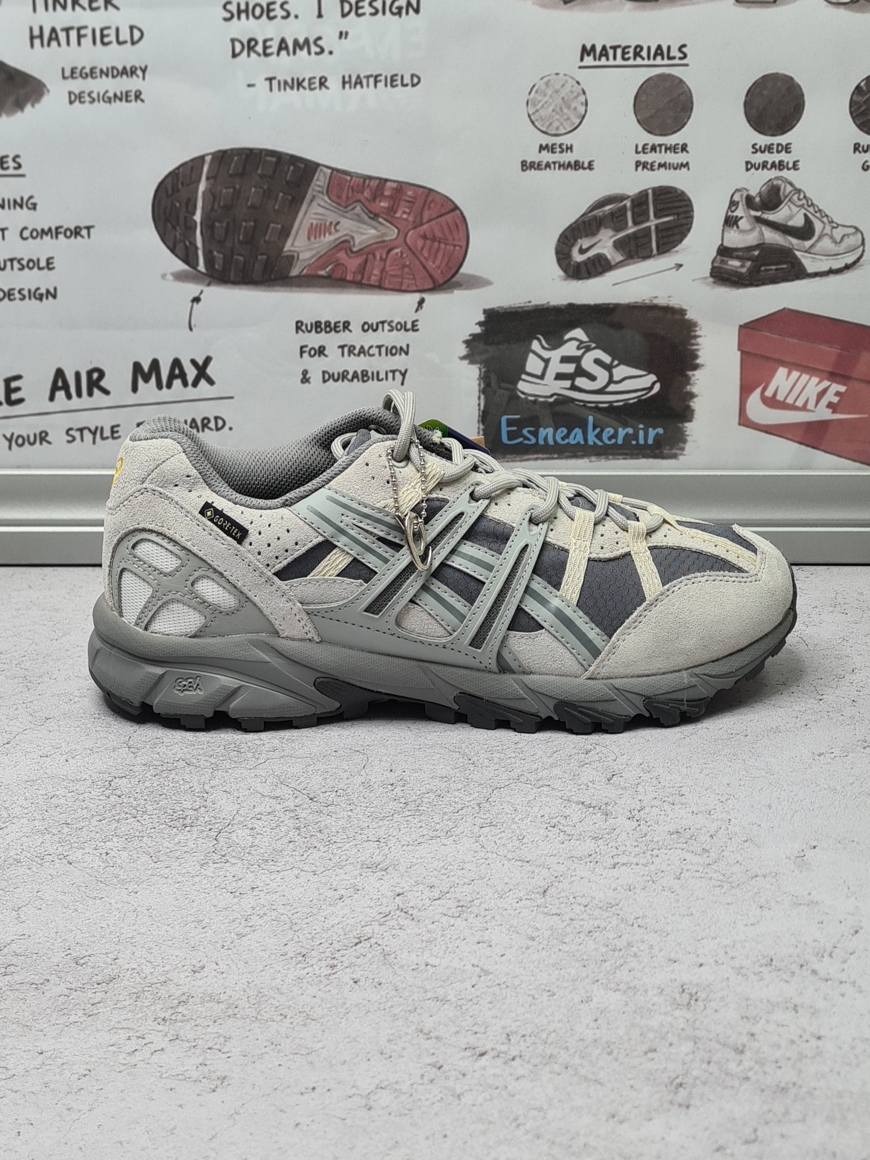کفش کتانی مردانه asics مدل gortex (ویتنام)